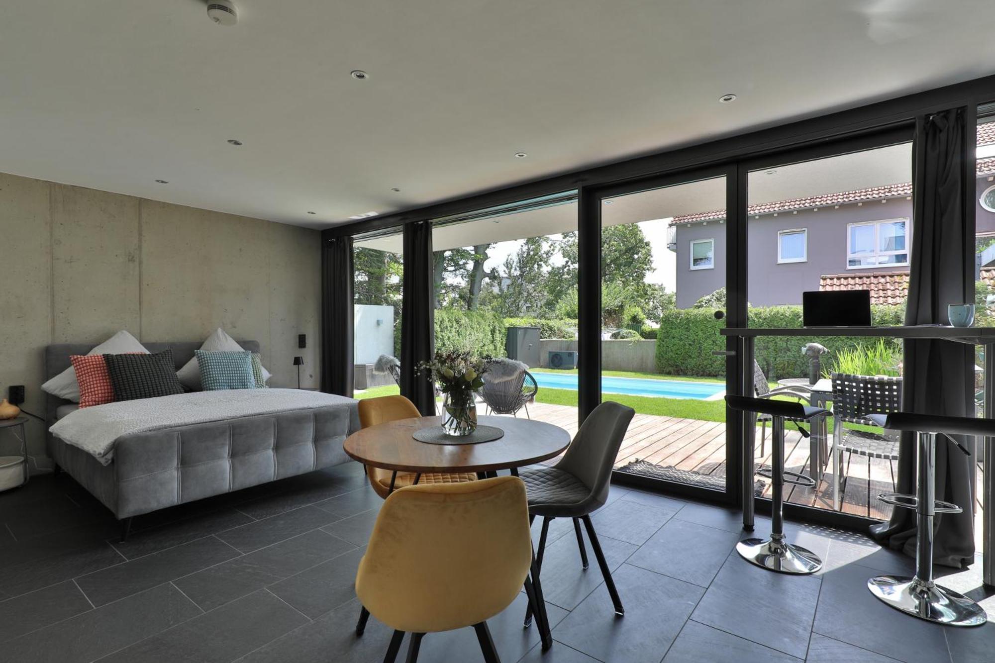 Modernes Studio-Apartment Gersthofen Esterno foto